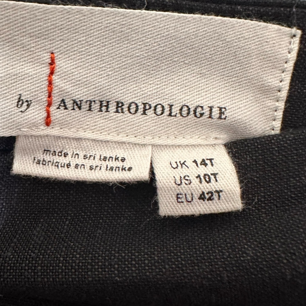 Anthropologie Palazzo Linen pants black size 10 Tall NWT - Picture 7 of 14